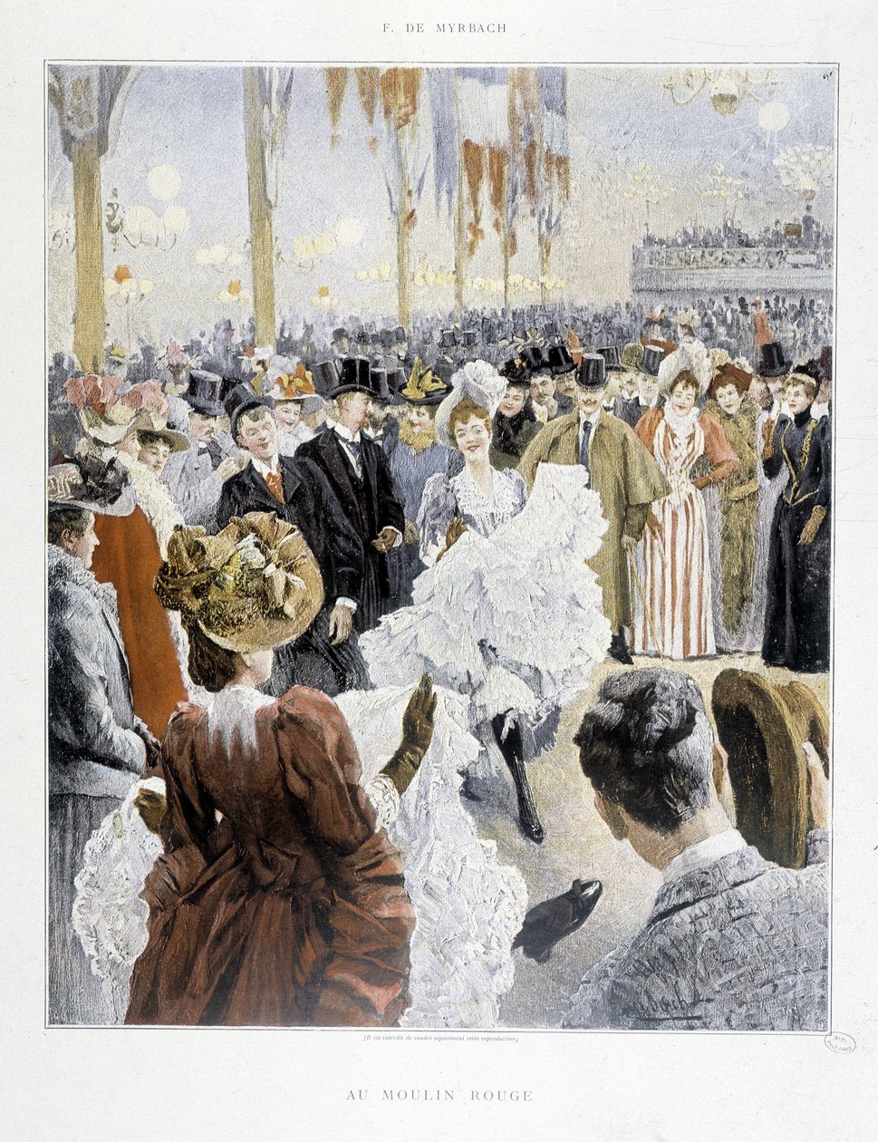Baile no Moulin Rouge - no "Paris Illustré". de Unknown artist