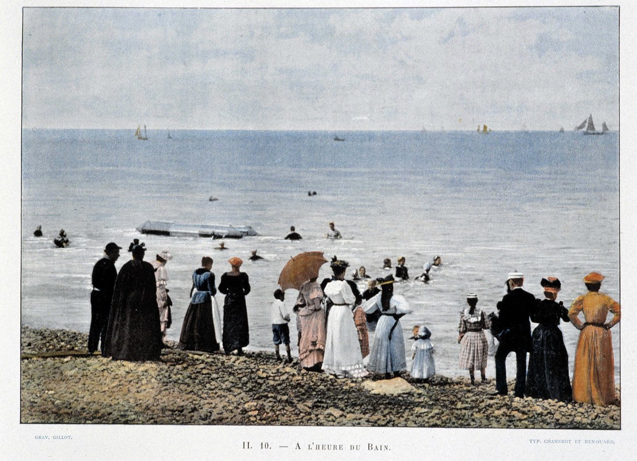 Banhos nas praias do Atlântico, finais do século XIX de Unknown artist