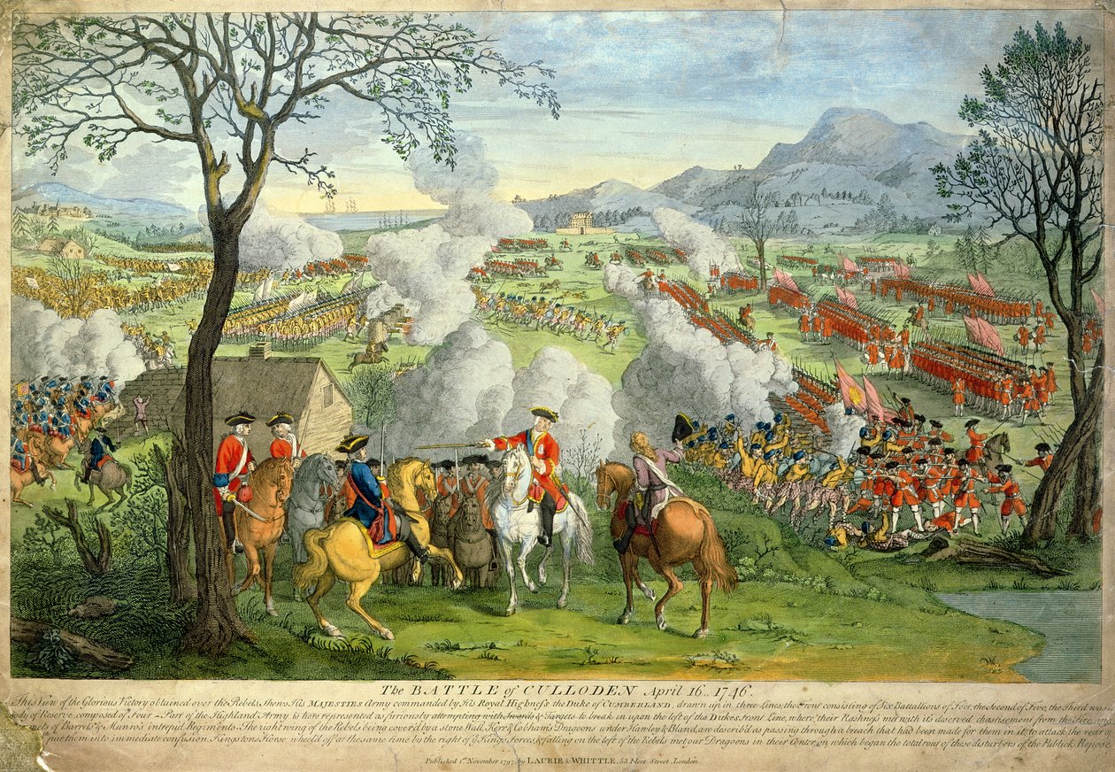 Batalha de Culloden de Unknown artist