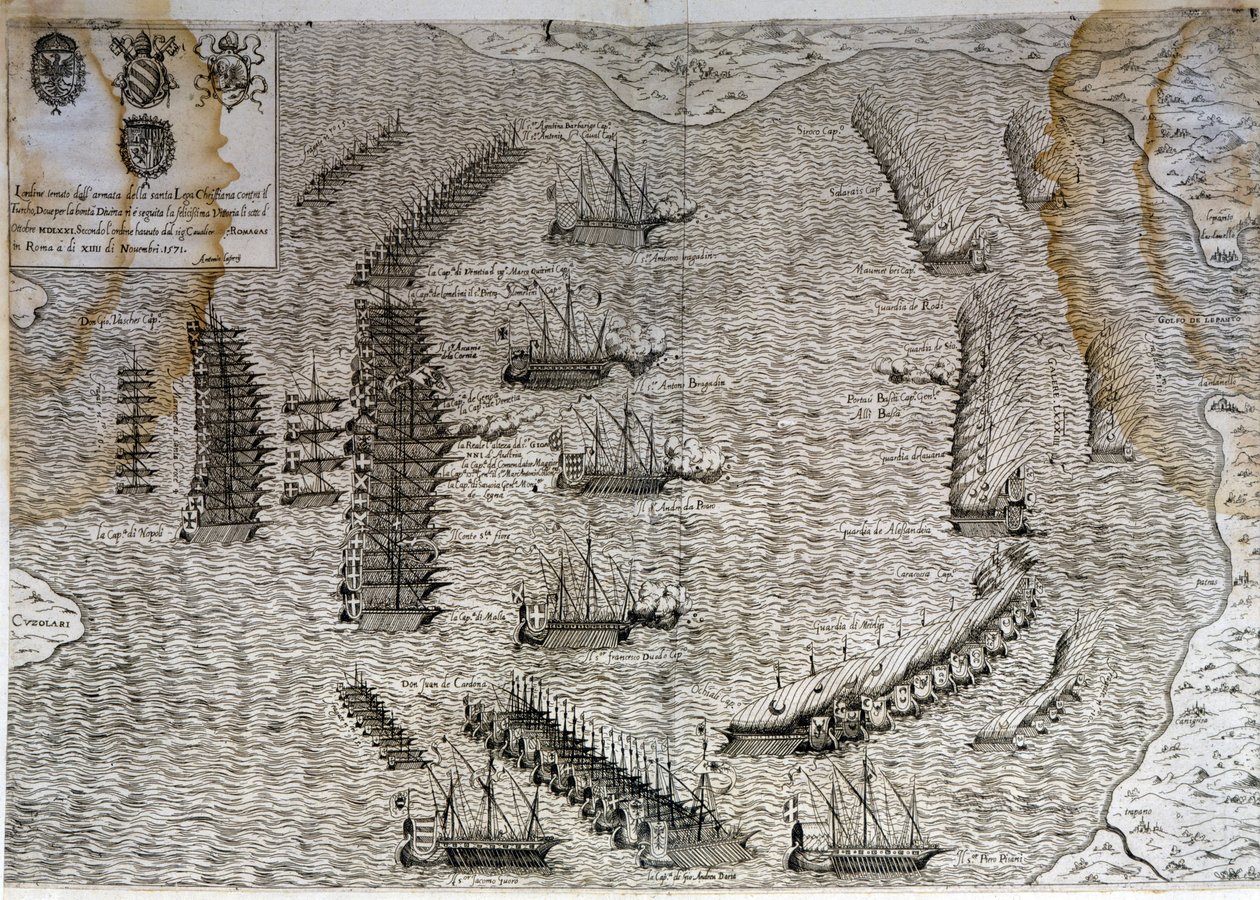 Batalha de Lepante (Lepanto) de Unknown artist