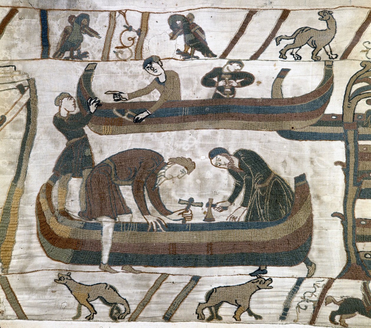 Tapeçaria Bayeux, conhecida como Bordado da Rainha Mathilde de Unknown artist