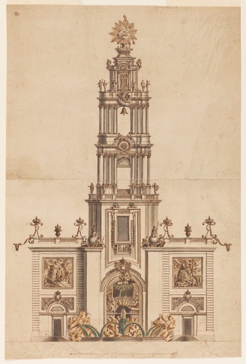 Torre do sino, provavelmente para Fernando IV de Nápoles de Unknown artist