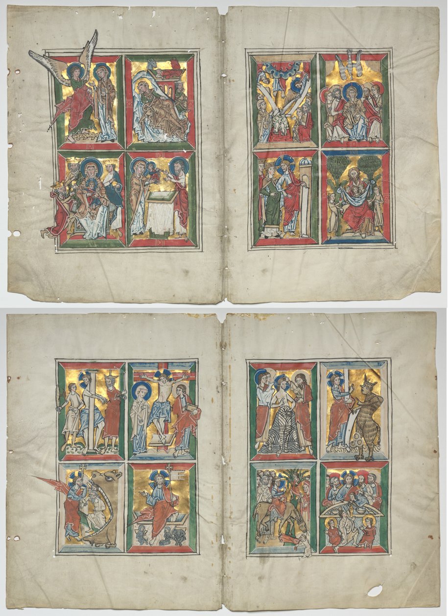 Bifolia com cenas da vida de Cristo de Unknown artist