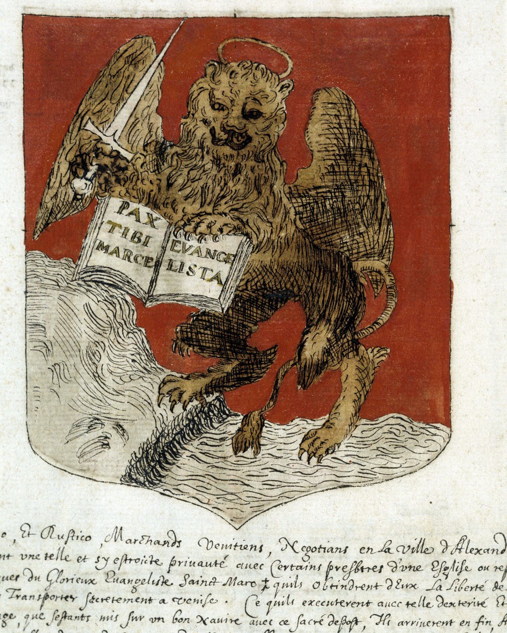 Blazon da "República de Veneza". sd. Século XIX. de Unknown artist