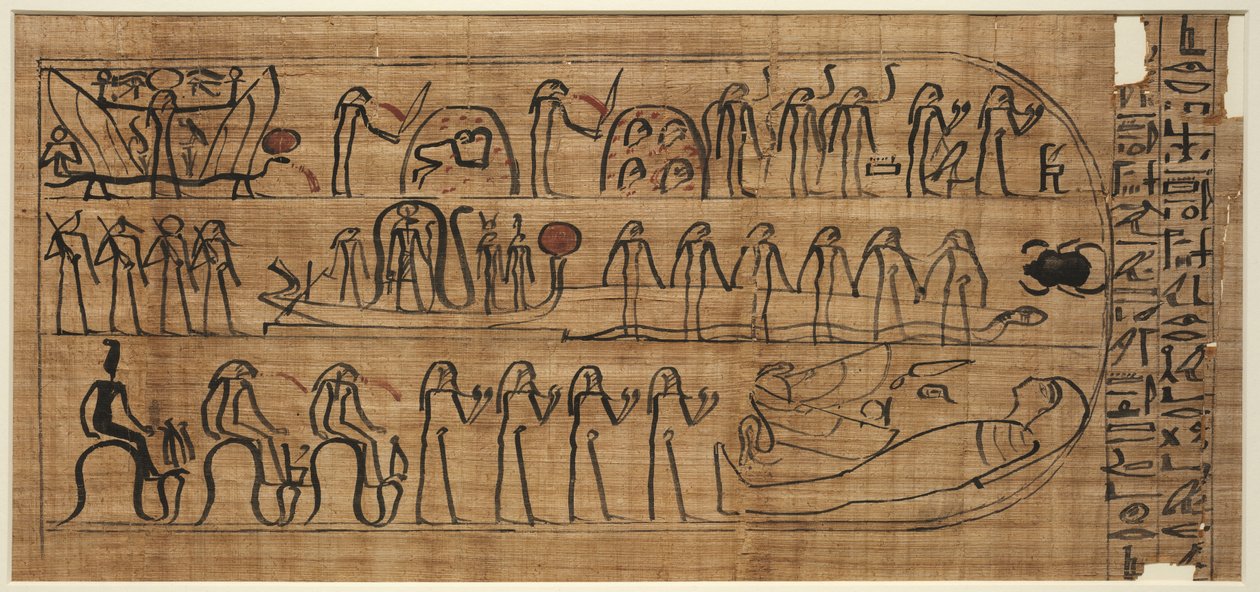 Livro de Amduat de Buiruharmut, com Elementos da Décima à Décima Segunda Horas de Unknown artist