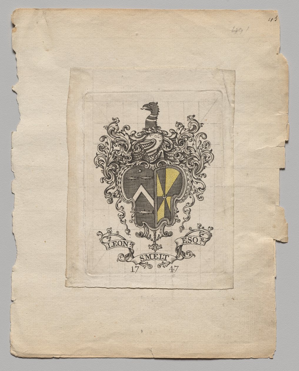 Exemplar: Leonard Smelt, Esq. de Unknown artist