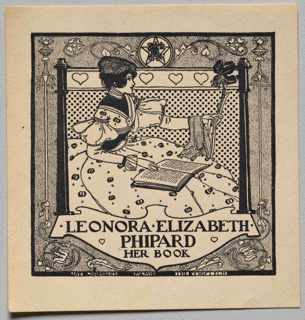 Placa de identificação: Leonora Elizabeth Phipard de Unknown artist