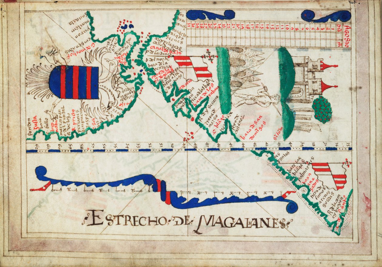 Encadernação com um atlas de vinte e cinco cartas com diagramas e tabelas. Português ou espanhol. de Unknown artist