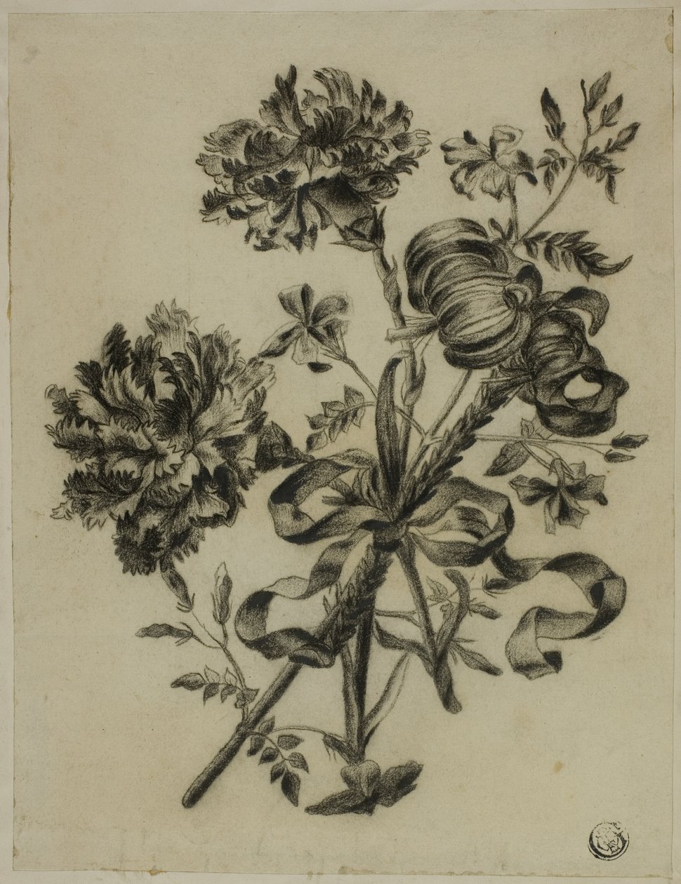 Buquê de Cravos e Lírios de Unknown artist