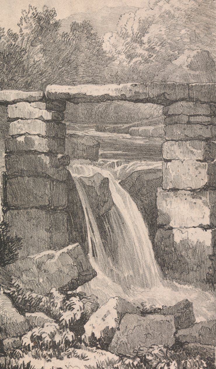 Ponte sobre Cascata de Unknown artist