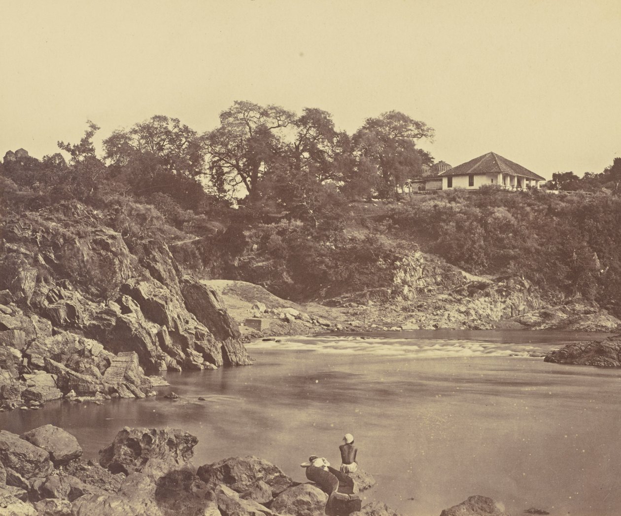 Bungalow em Marble Rocks. Nerbudda de Unknown artist