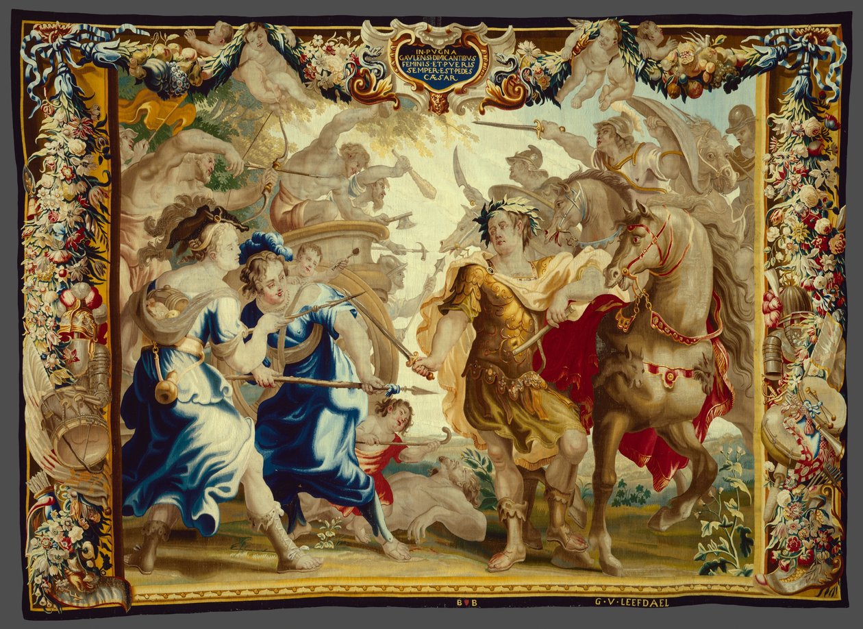 César nas Guerras Gálicas de A História de César e Cleópatra de Unknown artist