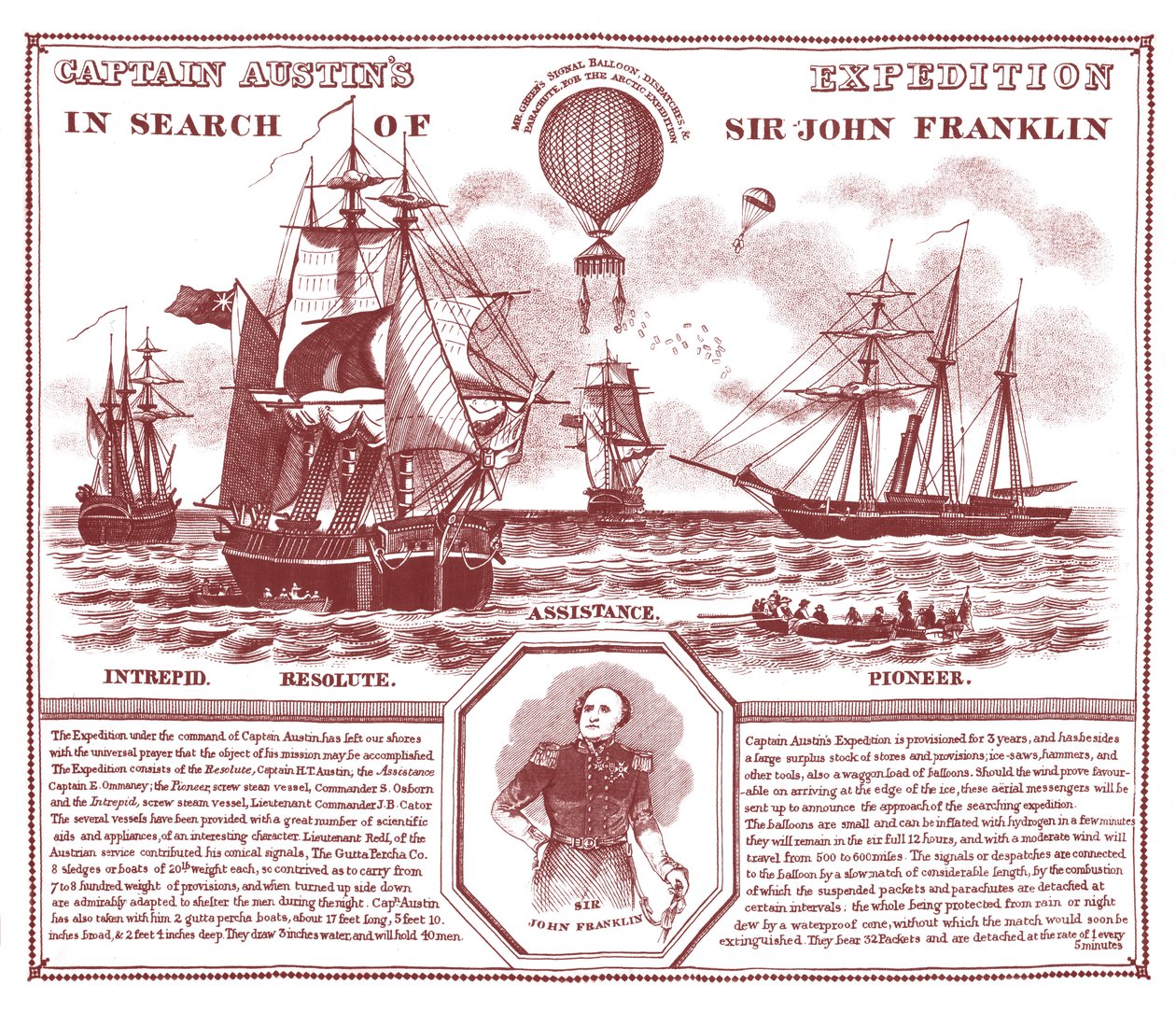 Expedição do capitão Austin em busca de Sir John Franklin de Unknown artist