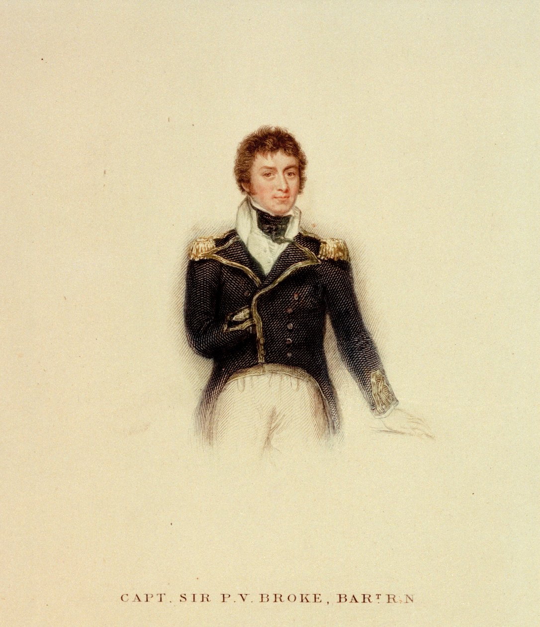 Capitão P.V. Broke, Marinha Real, início do século XIX (gravura colorida) de Unknown artist