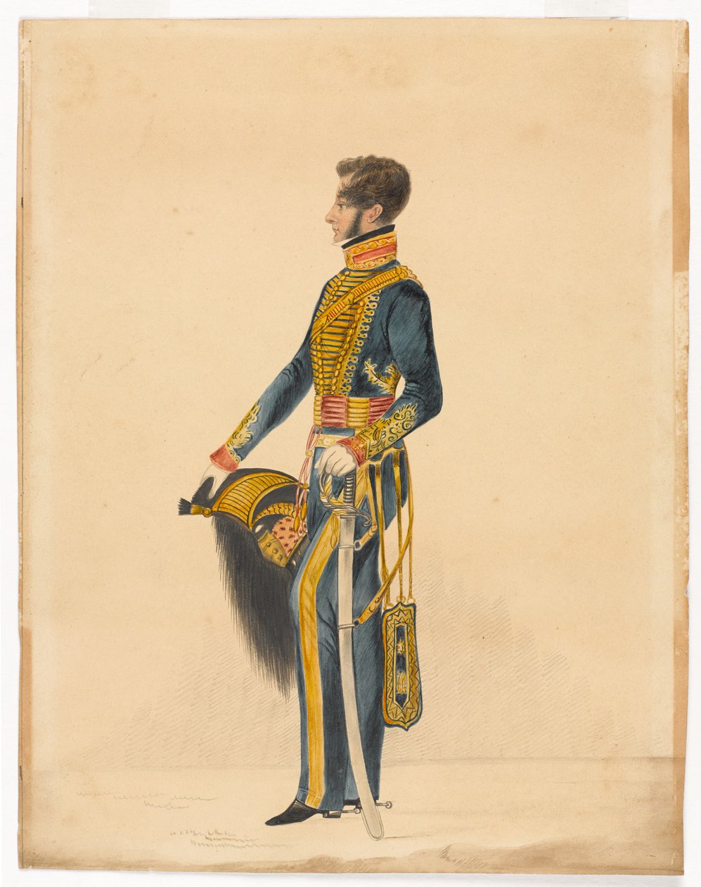Capitão William Brett, Artilharia Bombay Horse de Unknown artist