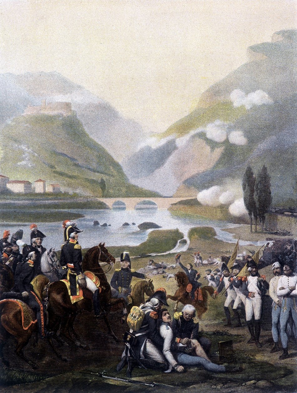 Captura do castelo de Pietra pelo exército napoleônico em 4 de setembro de Unknown artist