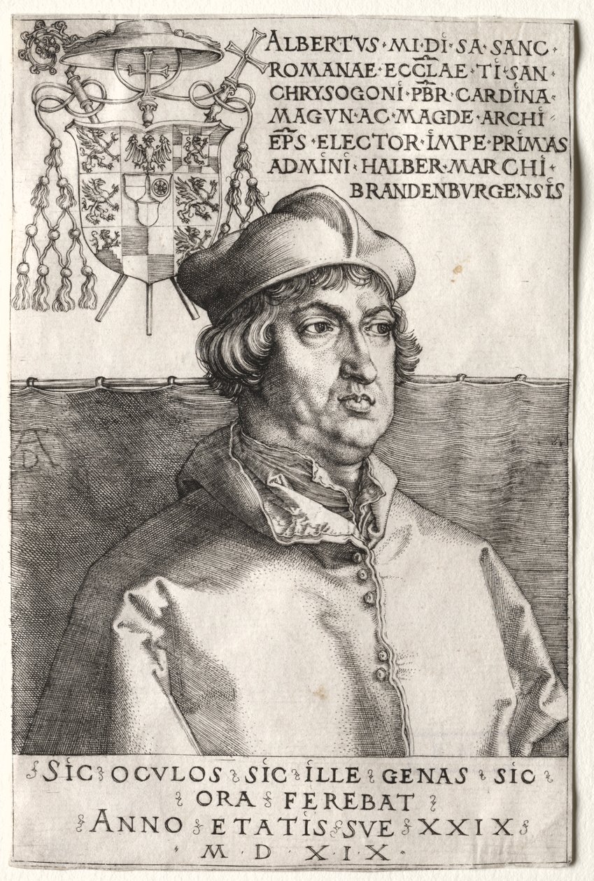 Cardeal Albrecht de Brandemburgo - O Prato Pequeno de Unknown artist