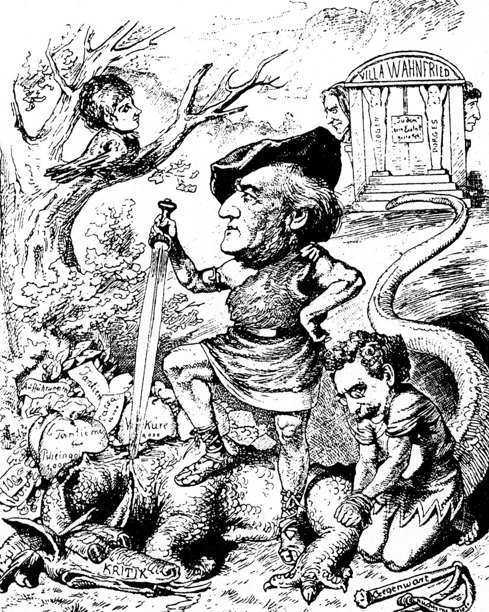 Caricatura de Richard Wagner de Unknown artist