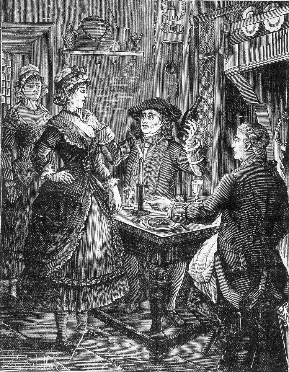 Cartucho, rei dos bandidos. Jeanneton e Vénus. Gravura de Jules de Grandpré. Romance popular do final do século XIX. de Unknown artist