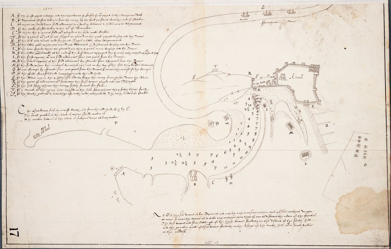 Mapa de Kinsale de Unknown artist