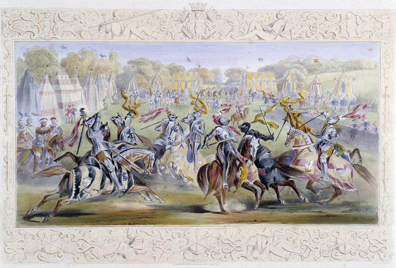 Chevaleresque Tournament - em "Knight of England" por J. Whatman, Ed. T. M