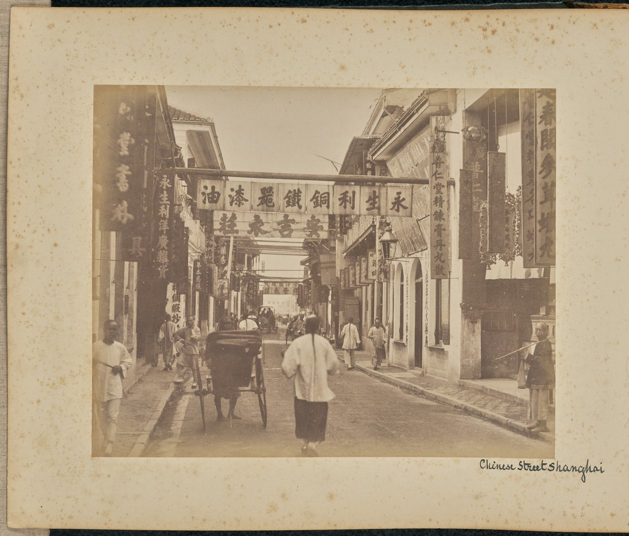 Rua chinesa. Xangai de Unknown artist