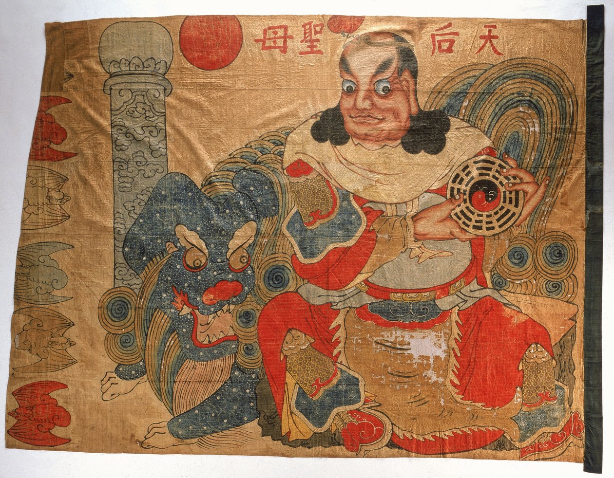 Bandeira de pirata chinesa, c.1849 (algodão) de Unknown artist