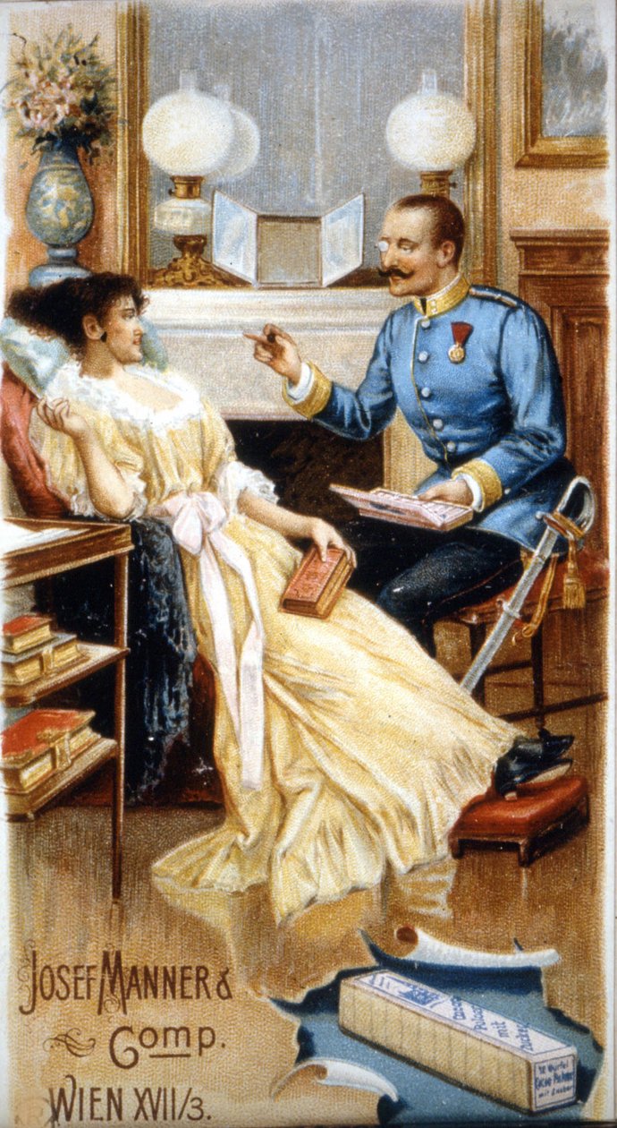 Anúncio de chocolate "Josef Manner & Gomp, Viena". de Unknown artist