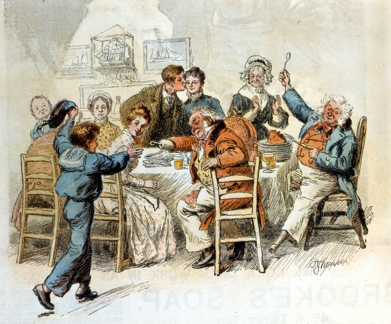 almoço de Natal de Unknown artist