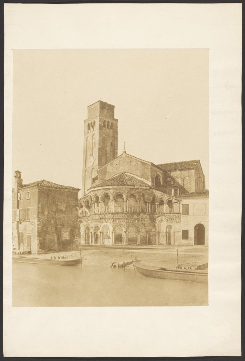[Igreja e campanário à beira da água, veneziano] de Unknown artist