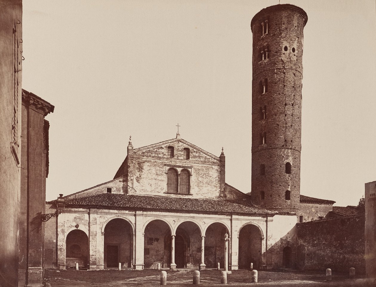 Igreja com torre redonda, Pompeia, Itália de Unknown artist