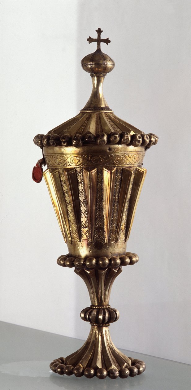 Ciborium dourado prateado de Unknown artist