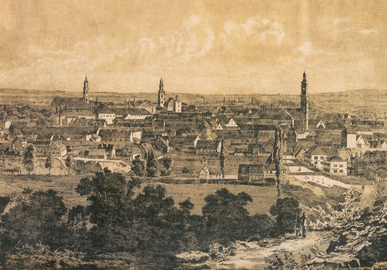 Cidade de Erlangen, Baviera, Alemanha de Unknown artist
