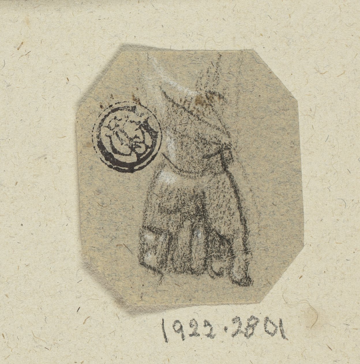 Mão esquerda cerrada de Unknown artist