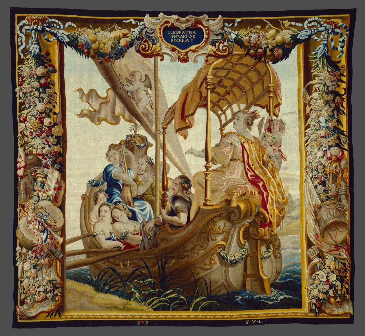 Cleópatra diverte-se no mar from A História de Cleópatra de Unknown artist