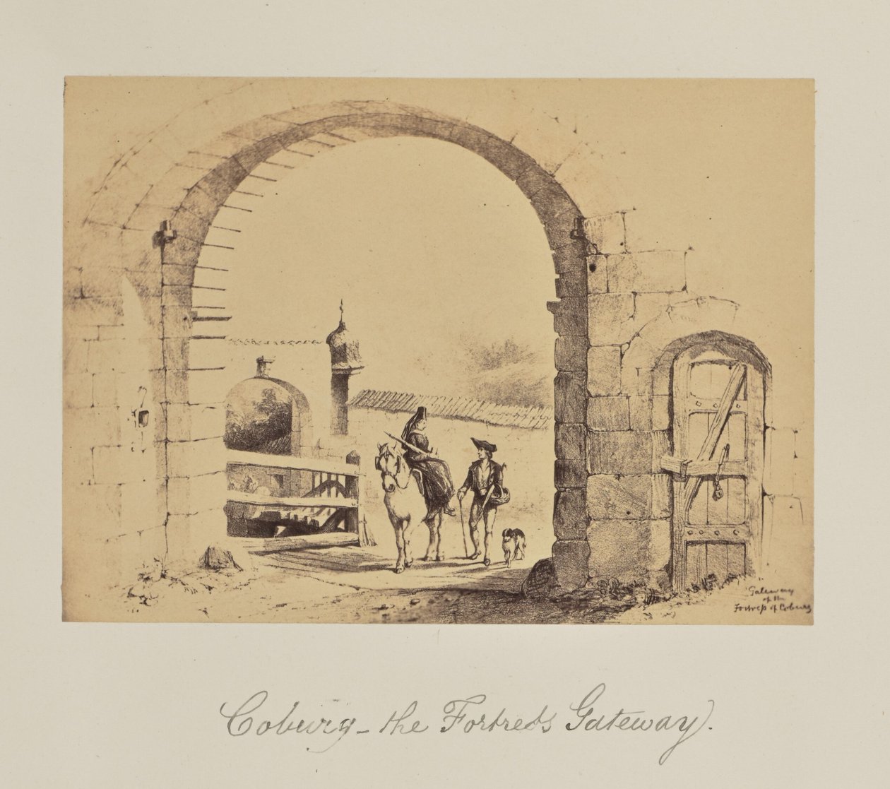 Coburgo - a Porta da Fortaleza. de Unknown artist