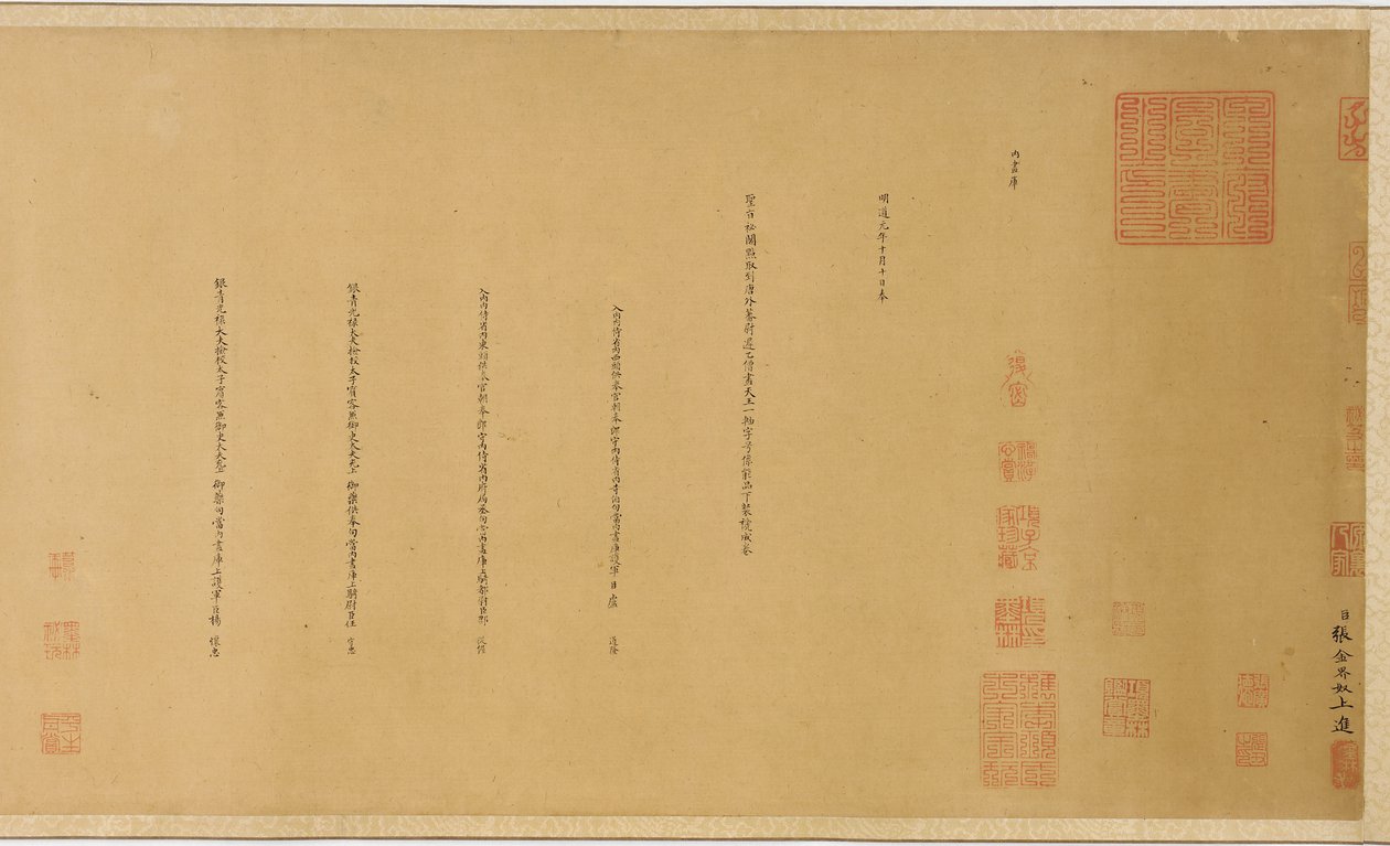 Colophons para "Vaisravana e atendentes" de Unknown artist