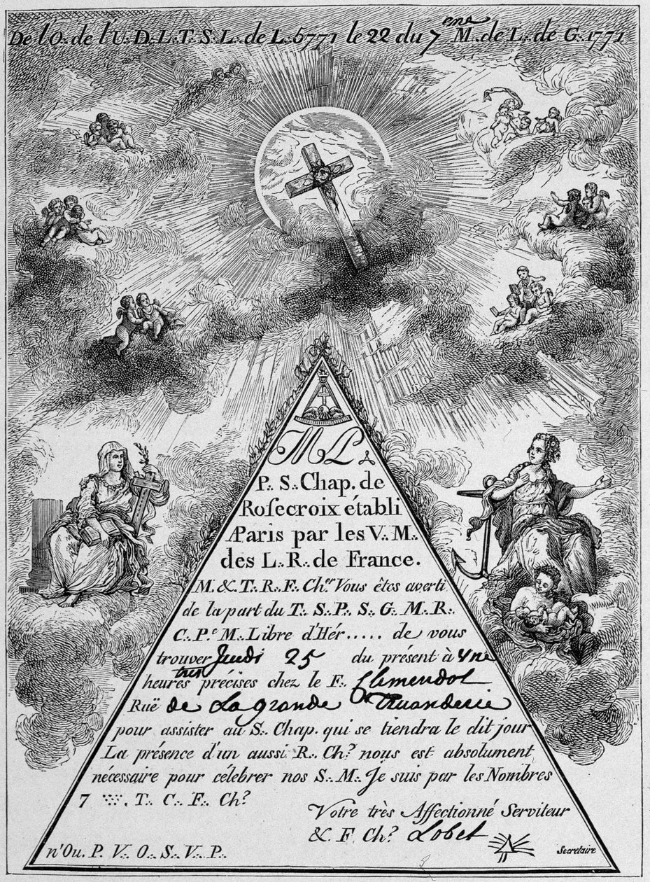 Convocação de uma rose-cross (facsimile) - França de Unknown artist