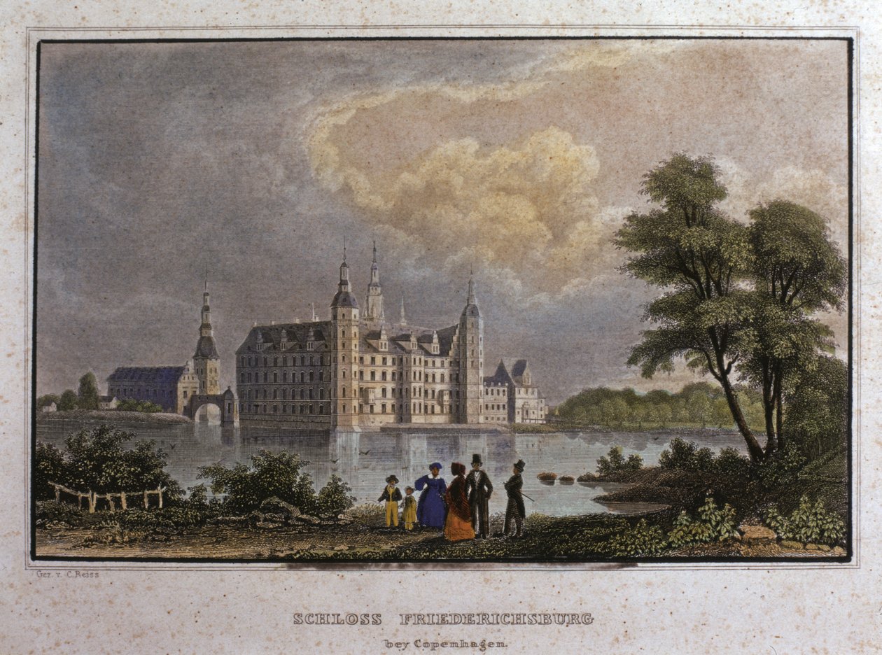 Copenhaga: Castelo de Fredericksburg de Unknown artist
