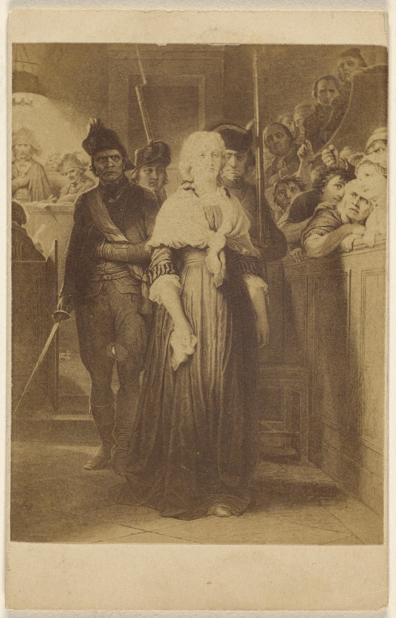 [Cópia de uma pintura não identificada: mulheres a serem conduzidas para uma sala de audiências por homens com espingardas e espadas]. de Unknown artist