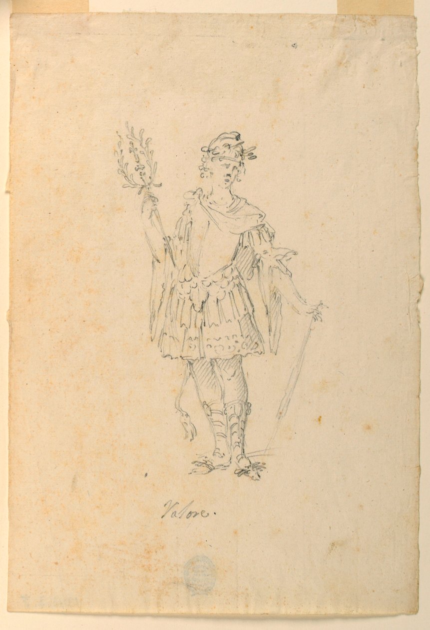 Figurino: Valor para um Ballet de Unknown artist
