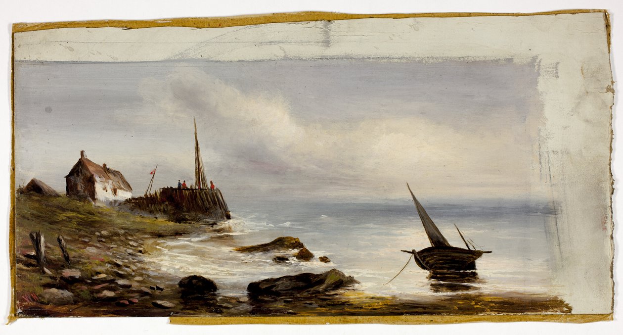 Casa de campo na costa de Unknown artist