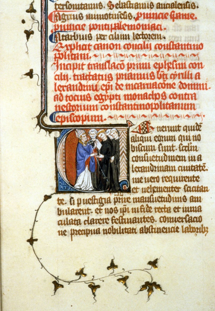 Conselho de Éfeso, 365, 356r. Arquivo do manuscrito. B. Sr. de Toulouse. Pedido de autorização para a Biblioteca Municipal de Toulouse (tel: 05 62 27 66 66) de Unknown artist