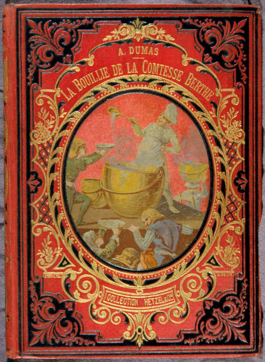 Capa do livro "La Bouille de la comtesse Berthe", de Alexandre Dumas, coleção Hetzel. de Unknown artist