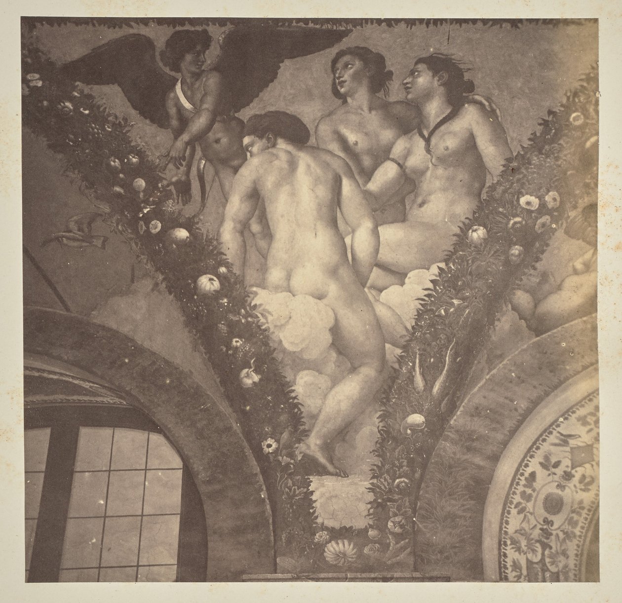 Cupido mostra Psique às três Graças de Unknown artist