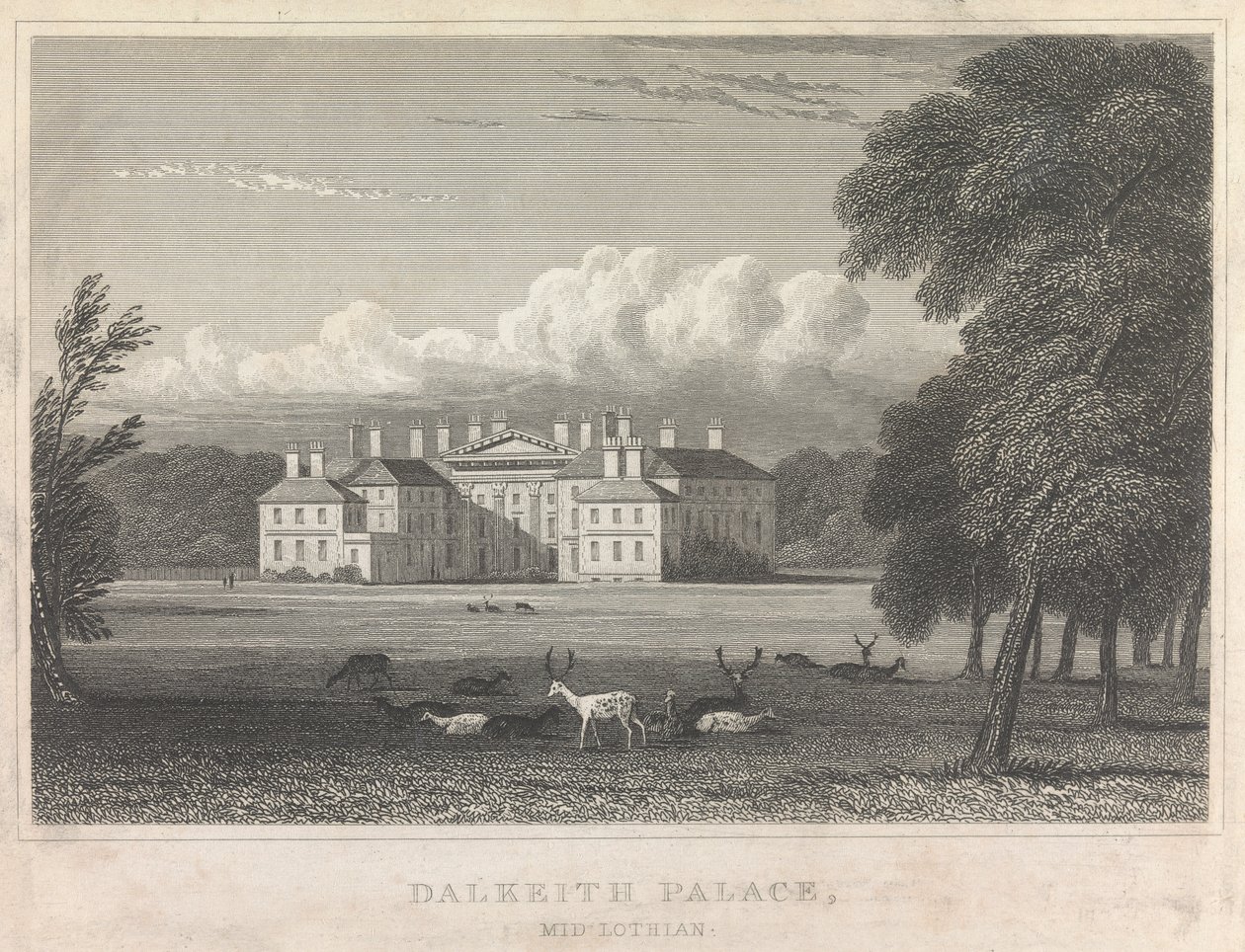 Dalkeith Palace, Midlothian; página 86 (Volume Um) de Unknown artist