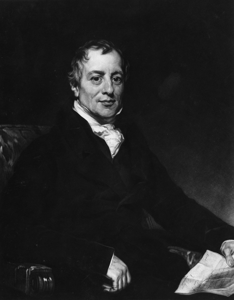 David Ricardo (1772 - 1823), economista britânico. de Unknown artist