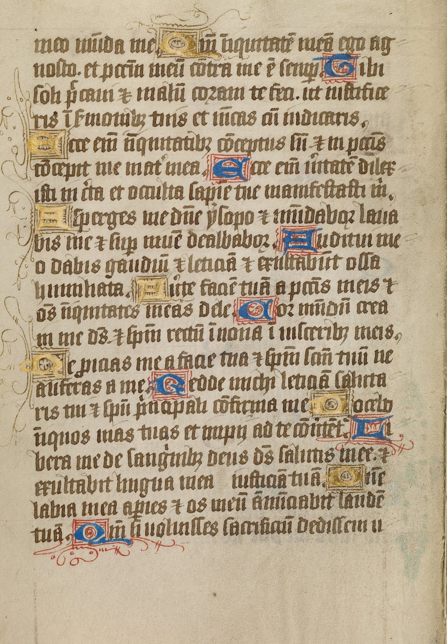 Página de texto decorada de Unknown artist