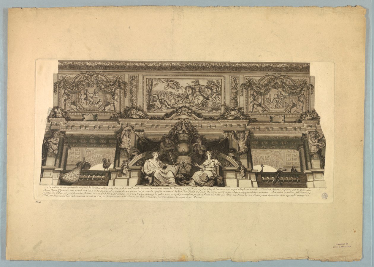 Decorações de Lebrun e Mignard no Palácio de Versalhes de Unknown artist