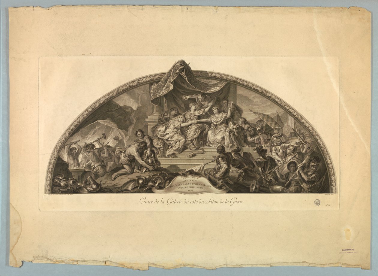 Decorações de Lebrun e Mignard no Palácio de Versalhes de Unknown artist